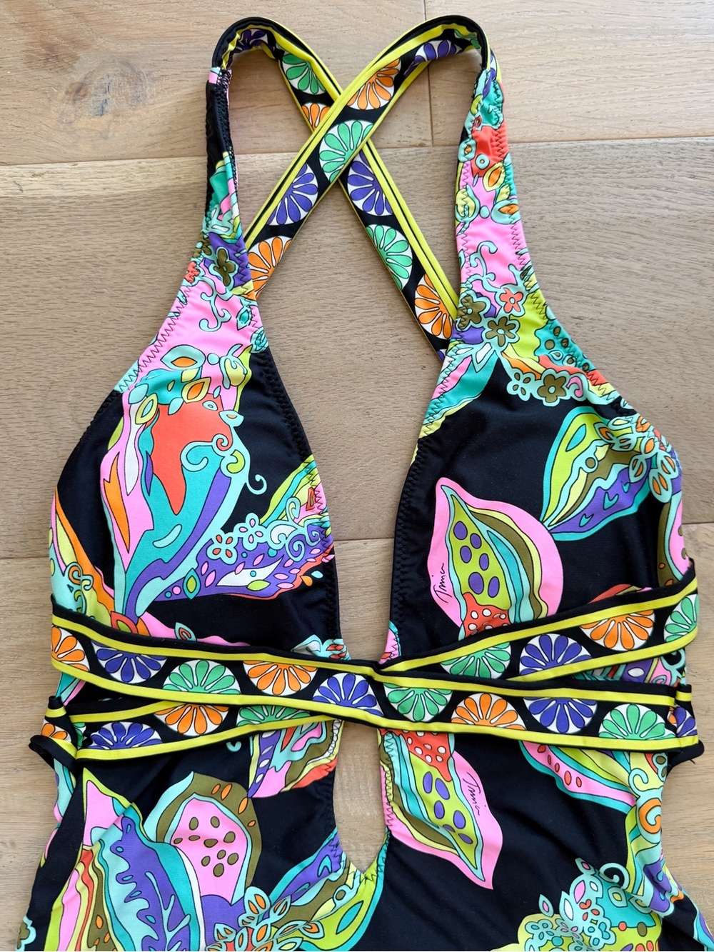 TRINA TURK • Sea Garden One Piece in Black - Picture 4 of 13